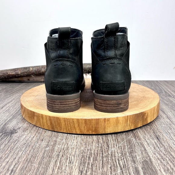 *Sorel | Emelie Leather Chelsea Boots in Taupe Size 7.5 - Picture 7 of 16